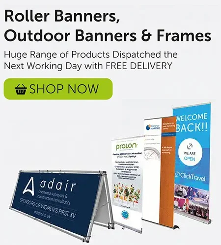 Eazy print roller banners and outdoor banners